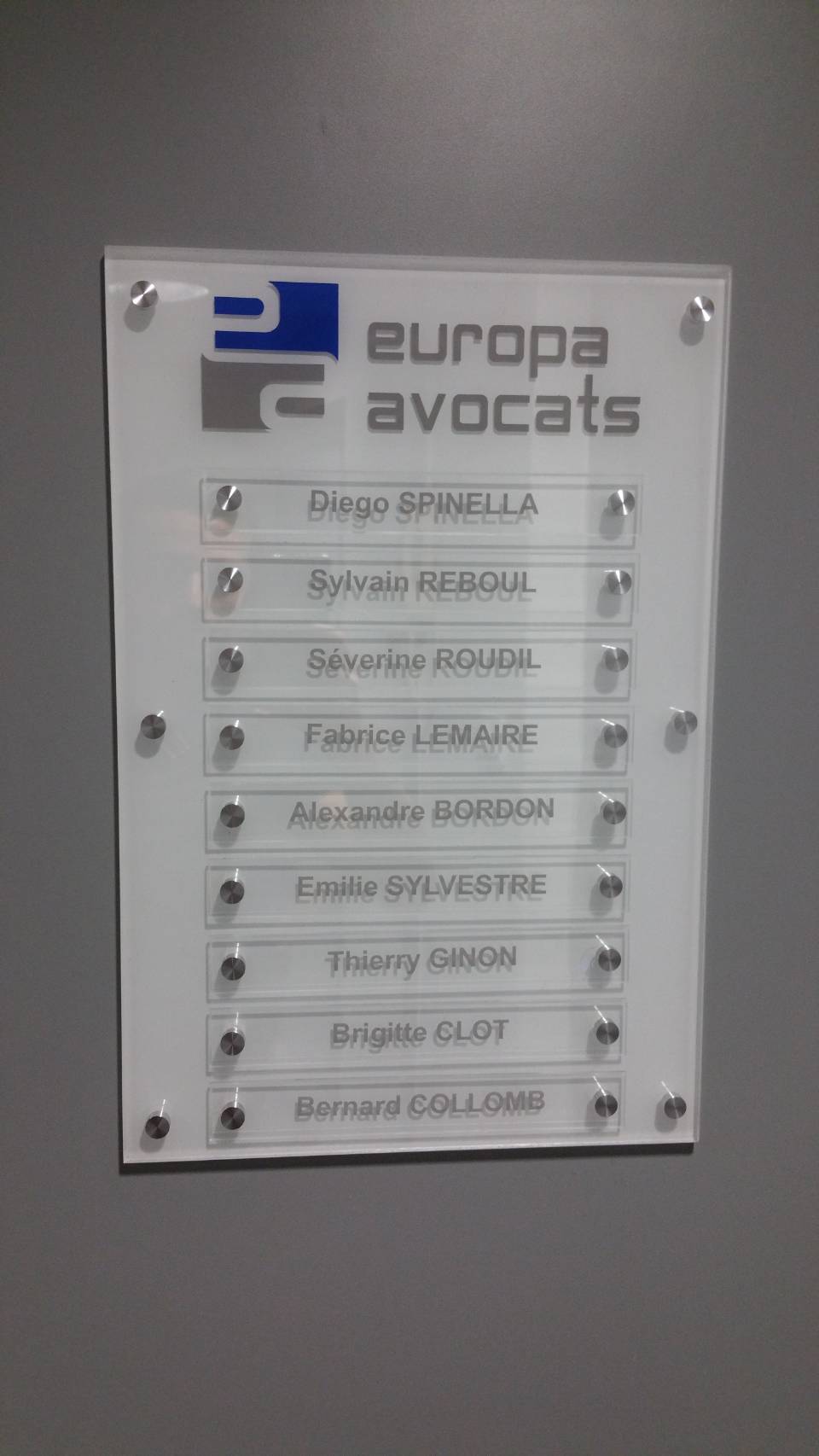 plaque professionnelle architecte