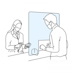 Hygiaphone : Vitre de protection comptoir et guichet